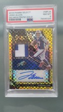 2019 Panini Select Josh Allen SIG.MEM PRIZM GOLD/5