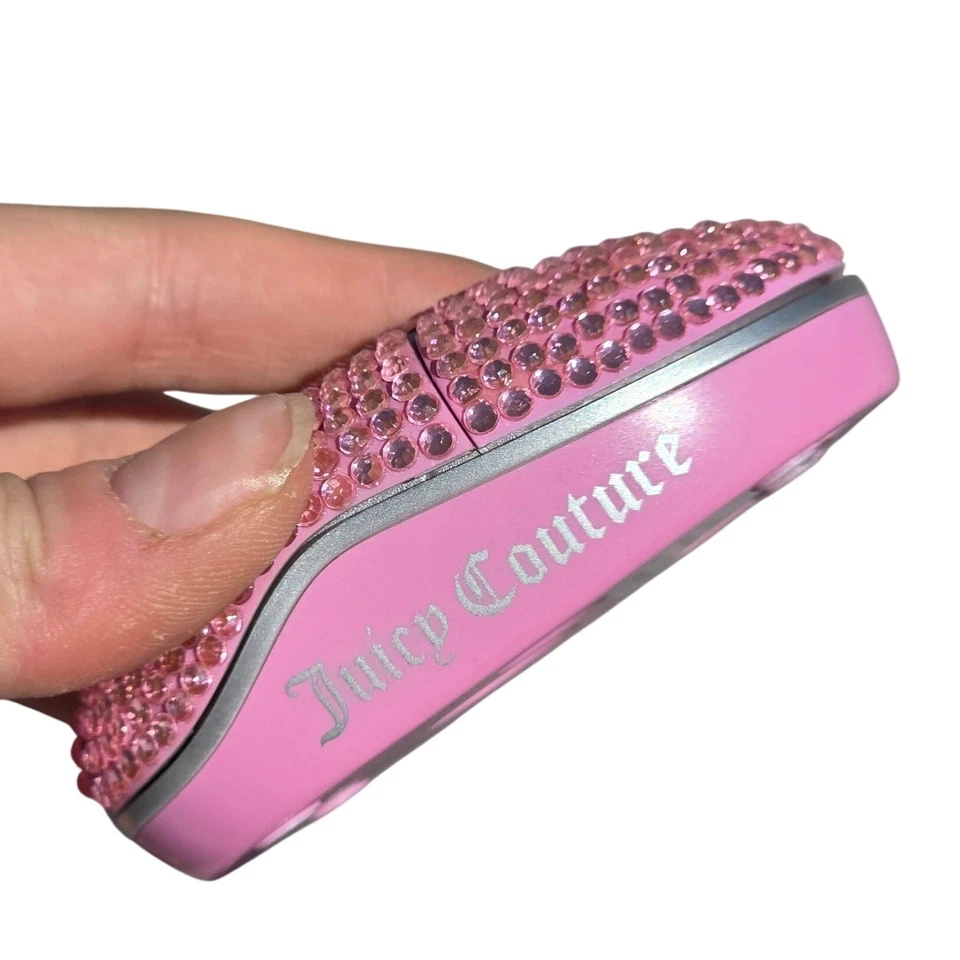 Juicy Couture Pink Rhinestone Wireless Optical Bling Computer Mouse Y2K Rare - Image 3 of 4