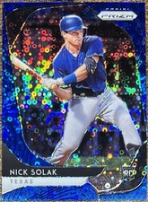 Nick Solak 2020 Panini Prizm Blue Donut Circle Rookie #172/199 Rangers #232
