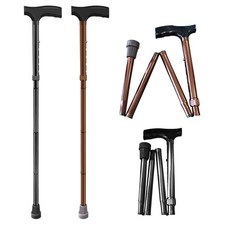 SPRING SEAON Folding Cane Adjustable Lightweight Walking Stick Travel