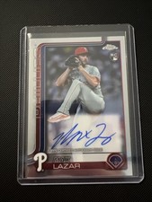 2025 Topps Chrome Max Lazar RA-ML Rookie Auto RC Phillies