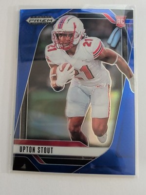 2025 Panini Prizm Draft Picks Upton Stout Blue /249