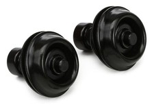 Dunlop Straplok Traditional Strap Retainer System - Black 2-pack Bundle