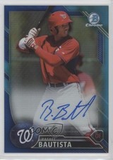 2016 Bowman Chrome Prospect Blue Refractor /150 Rafael Bautista #CPA-RB Auto 1b8