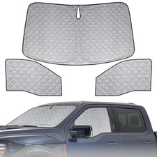 Windshield Sun Shade Compatible with Ford F-150 Crew Cab 2021-2025, Front Win...