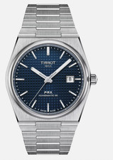 Tissot PRX Blue Dial Powermatic Steel Bracelet Men's Watch T137.407.11.041.00