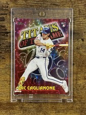 Topps 2026 Series One Titans of the Game Jac Caglianone Red Crackle /5 RC TOG-12