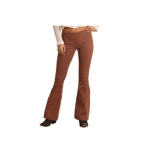 Rock & Roll Denim Bargain Bell Pull on Jeans Womens 28x34 Clay High Rise Flare - Picture 1 of 12