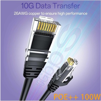 6FT Cat 6 Ethernet Patch Cable 10-Pack, High-Speed UTP Cable