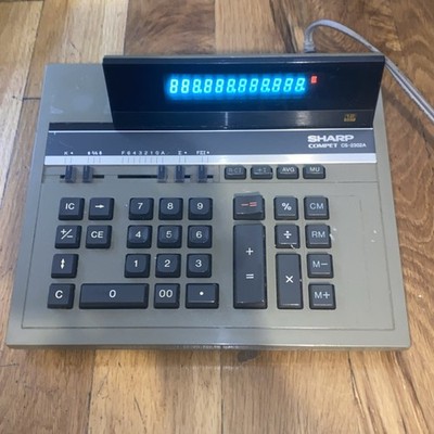 VTG Sharp COMPET CS-2302A Electronic Calculator Machine Tested