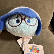 NEW Authentic US Disney Parks SADNESS Tsum Tsum Pixar Inside Out 3.5" Mini Plush