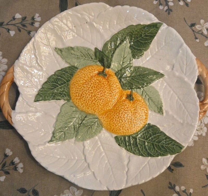 Vintage Home Interiors Decorative Fruit Plates - Grapes, Cherries, Oranges 13994