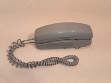 Vintage Trimline Phone - Touch Tone Push Button Corded Light Blue