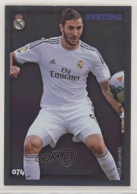 2014-15 Mundicromo Las Fichas Quiz de la Liga 2015 Silver Foil Karim Benzema c4m