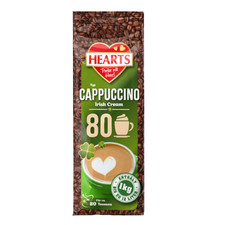 HEARTS Cappuccino Irish Cream 1kg Instantkaffee Pulver 80 Tassen