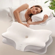Cervical Pillow for Neck Pain Relief, Memory Foam Pillows for Sleeping, Ergon...