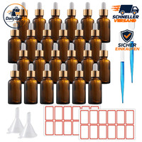 Pipettenflasche 30Ml 24Pcs Braunglas Mit Tropfenpipette FüR ÄTherische ÖLe