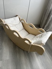 Wippe mit Kissen Balancewippe/Kletterbogen