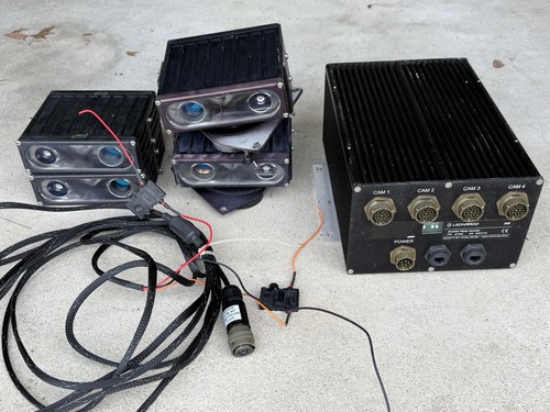 (4) ELSAG M6/25/74 License Plate Hunter Cameras w/ M6 CPU and Power Cable