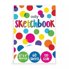 Chunkies 12" x 9" Thick Paper Sketchbook Pad - 60 Pages per Pad, 120 GSM / 32...