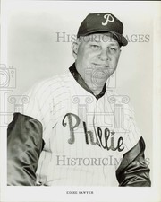 Press Photo Baseball manager Eddie Sawyer of the Philadelphia Phillies