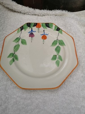 Palissy Fuchsia Teller orange umrandet