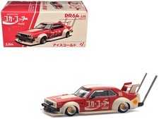 Skyline GT R V8 Drift RHD Red Cream 1/64 Hakosuka Coca Cola Japan by Pop Race