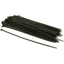 New 100PC 8" Black Plastic Cable Ties Network Cable Cord Wire Strap 30 LBS