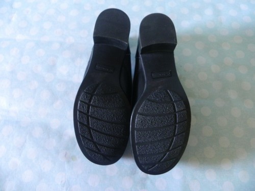 Croft & Barrow Wn's Black Casual Size 81/2M Hook & Loop Arch Strap Leather Upper - Picture 7 of 8