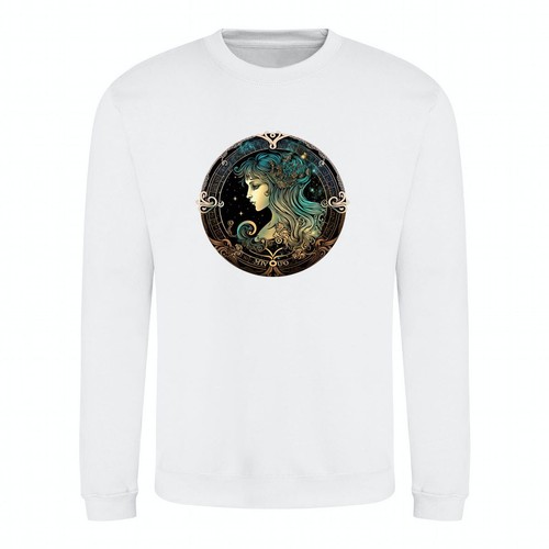 Sweatshirt Star Sign Virgo Horoscope Astrology Zodiac Art Unisex Sweater Jumper - Picture 32 of 37