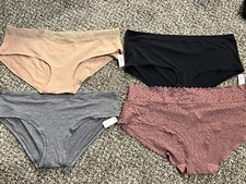 Love By Gap Hipster Breathe Shorty Cotton Lace Solid Panties NWT Lot Of 4 XXL
