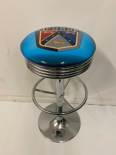 FORD CREST PREMIUM BAR STOOL ADJUSTABLE HEIGHT HOT ROD XR XW XY GT PHASE III LTD - Picture 5 of 8