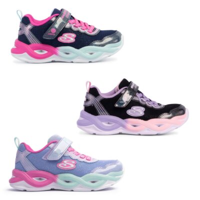 Skechers S LIGHTS -TWISTY GLOW Mädchen Freizeit Schnür Sneaker