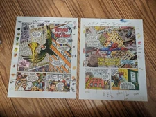 Reproduction Color Charts From Spiderman Magazine 1 Splash Page, Vulture