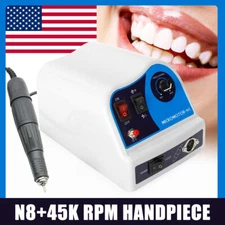 45K RPM Micromotor Dental Lab N8 Electric Polishing Polisher & Handpiece 110V US