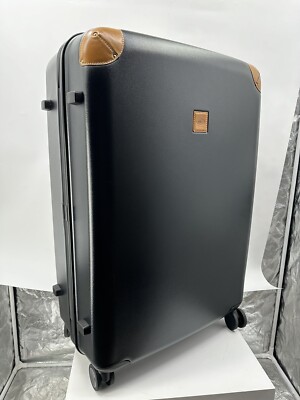 Bric's Bellagio Black W/Tan Leather Trim Trolley 82cm
