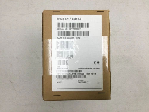 804625-B21 HPE 800GB SATA 6G MIXED USE SFF (2.5IN) SC SSD 805381-001 New Sealed