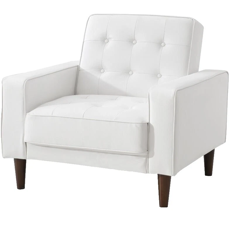 White Leather Futons, Frames & Covers