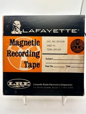 Lafayette Magnetic Recording Tape 7 inch Broken Needs Splicing Vintage
