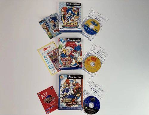 Lot 3 Billy Hatcher and the Giant Egg Sonic Set Nintendo GameCube Japan JP Game