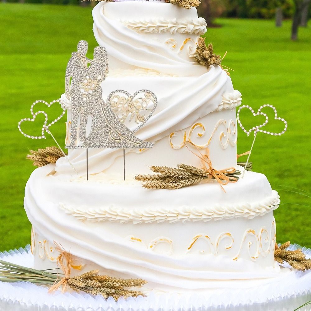 Mr And Mrs Gold Wedding Cake Topper Bride And Groom Mr And Mrs