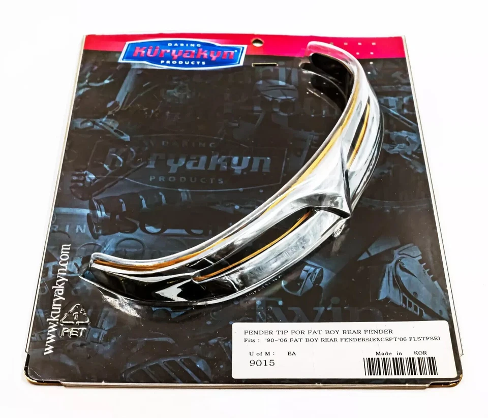 Punta guardabarros trasero Kuryakyn cromada Harley Davidson Fat Boy FLSTF 1990-2006 - 9015 Foto 3 de 4