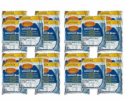 60 Eureka Allergy Mighty Mite Vacuum Style MM Bags, Canister Limited, Sanitaire