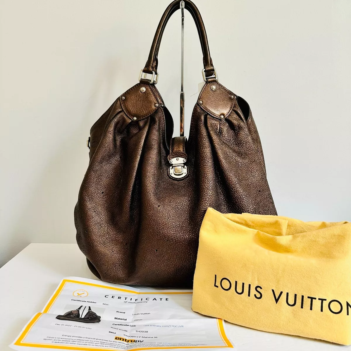 Louis Vuitton, Bags, Authenticlouis Vuitton Mahina Xl Bag