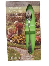 Vintage Oneida Chateau Infant Feeding Spoon in Original Box Made USA