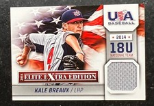 2014 Elite Extra Edition USA Baseball 18U Game Jerseys Kale Breaux #14