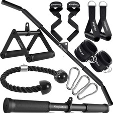 Cable Machine for Home Gym, Triceps Press down Cable Machine Attachments, LAT Pu
