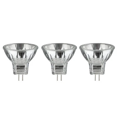 3x20W Paulmann lampadina alogena riflettore sicurezza GU4 12V 35mm argento MR11