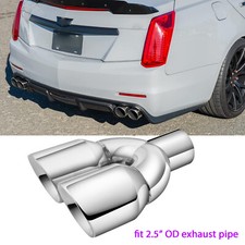 For Cadillac CTS CTSV CTS-V Dual Exhaust Tip 2.5" ID to 3.5" OD Exhaust Pipe Tip