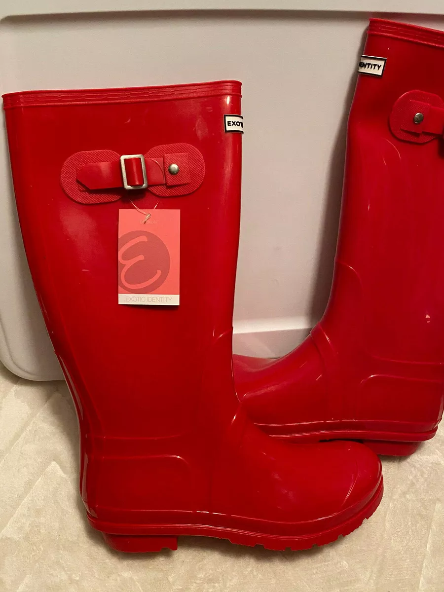 Exotic identity tall rain boots clearance